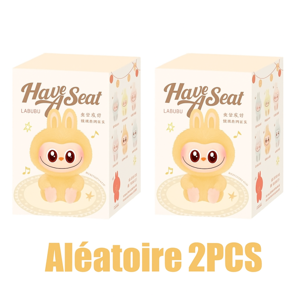 Labubu Peluche en vinyle 2 Blind Box – Have a Seat : L’art de s’asseoir avec style
