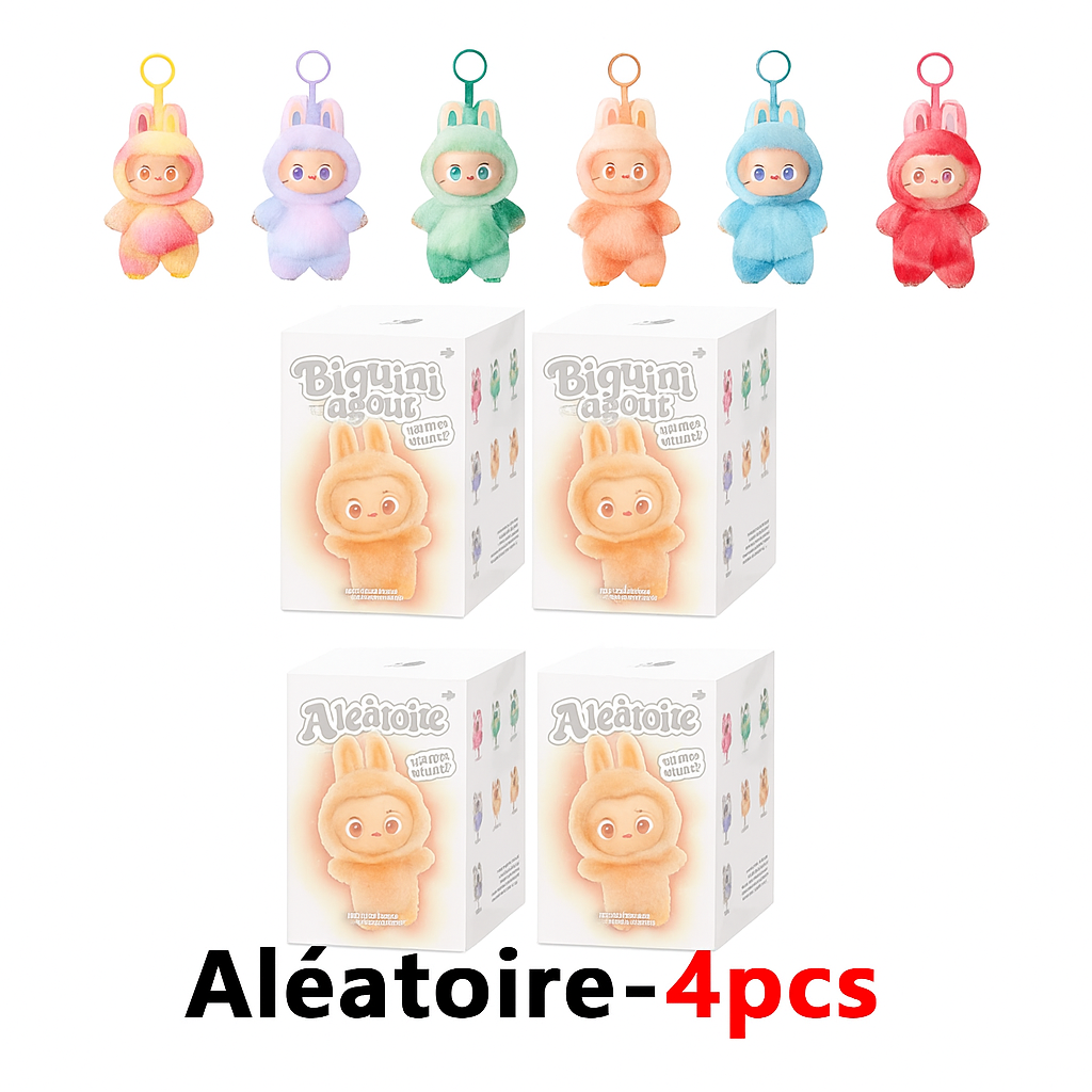 Labubu 4 pièce aléatoire Blind Box Big Into Energy : L’énergie surprise en 6 peluches collector